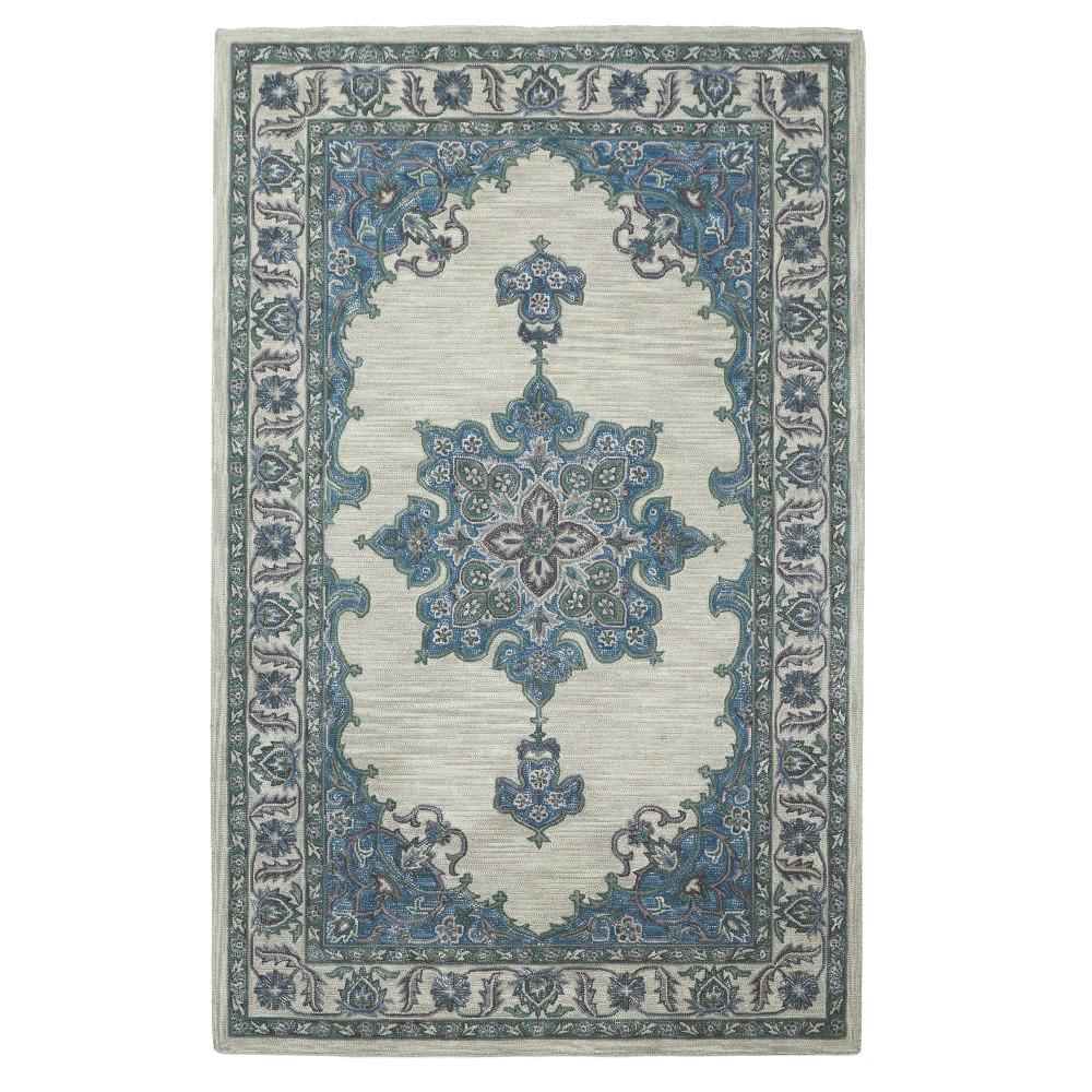 Home Decorators Collection Euclid Blue/Green 4 ft. x 6 ft. Accent Rug