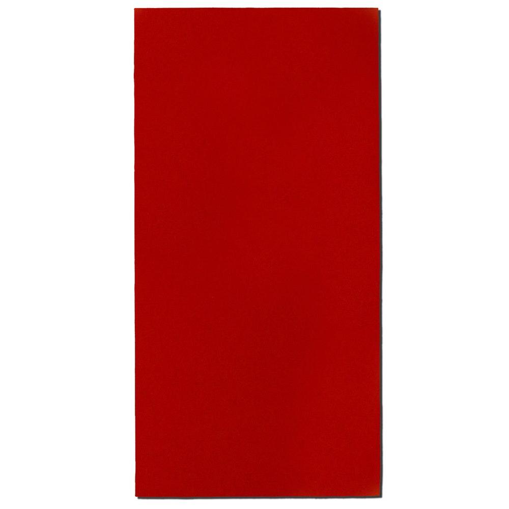 Owens Corning Red Fabric Rectangle 24 in. x 48 in. Sound Absorbing