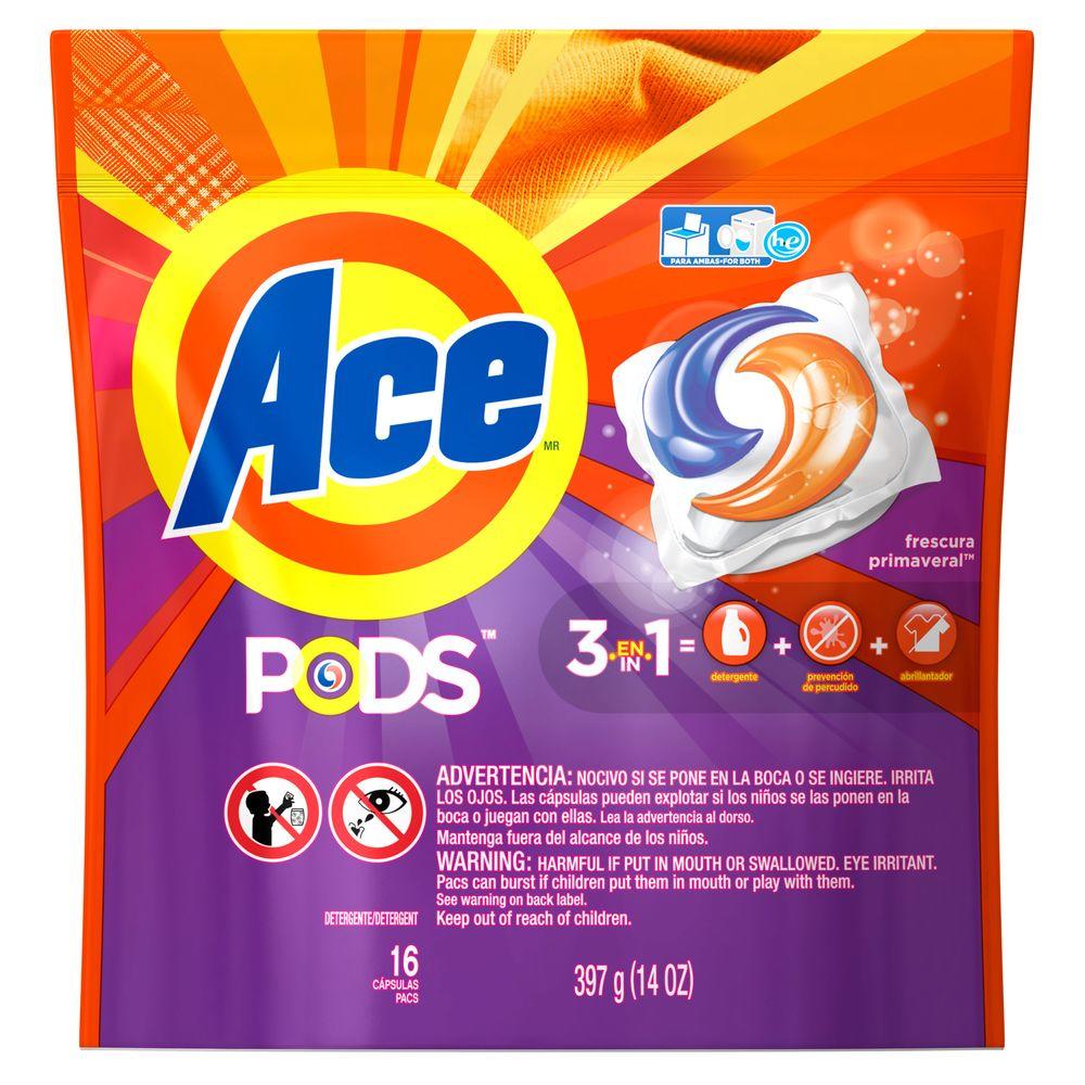 Ace 14 Oz Spring Freshness Scent Unit Dose Laundry Detergent 16 Ace 14 Oz Spring Freshness Scent Unit Dose Laundry Detergent 16 Count