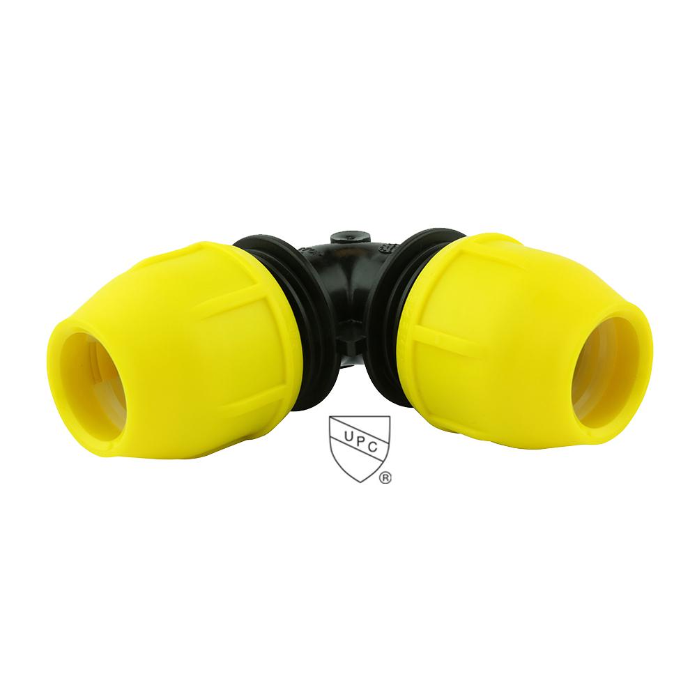 Home Flex Polyethylene Pipe Ings Pipes The 1 In Underground Yellow Poly Gas Pipe 90 Degree Elbow