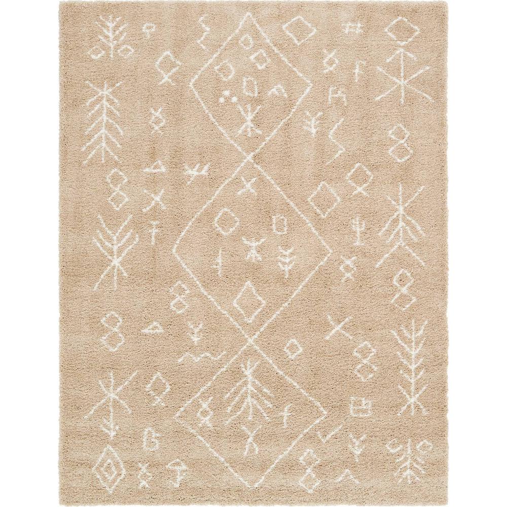 Unique Loom Solid Shag Taupe 6 ft. x 9 ft. Area Rug3126240 The Home