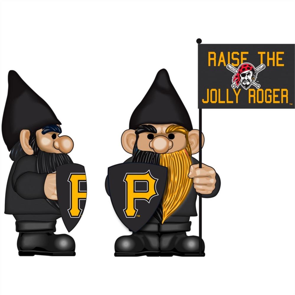 Evergreen 10 in. x 6 in. Pittsburgh Pirates MLB Garden Gnome with Team ...