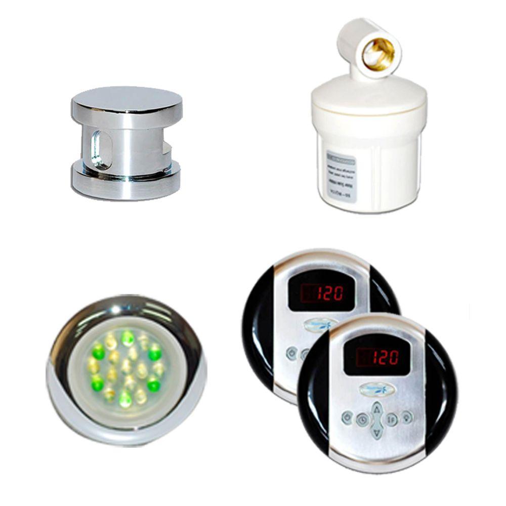 SteamSpa Royal Steam Bath Generator Control Kit in Chrome
