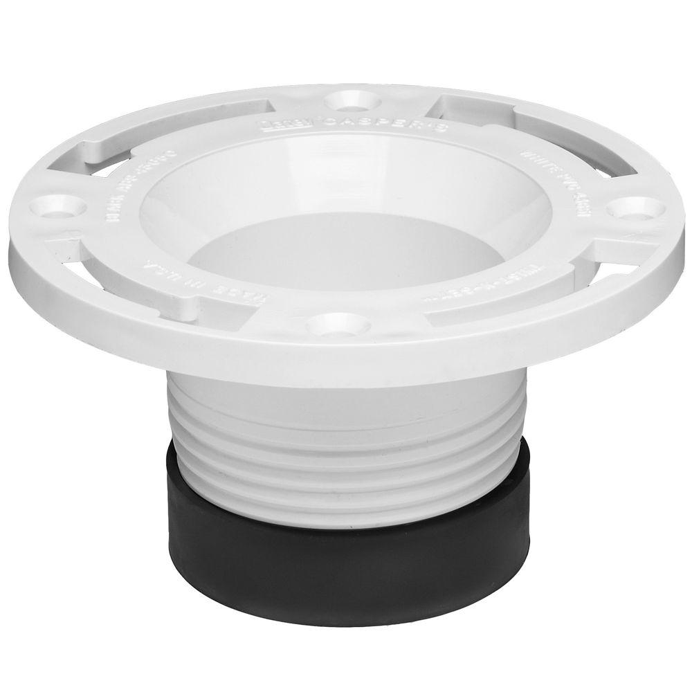 Oatey 3 In. PVC Twist-N-Set Open Flange-436542 - The Home Depot