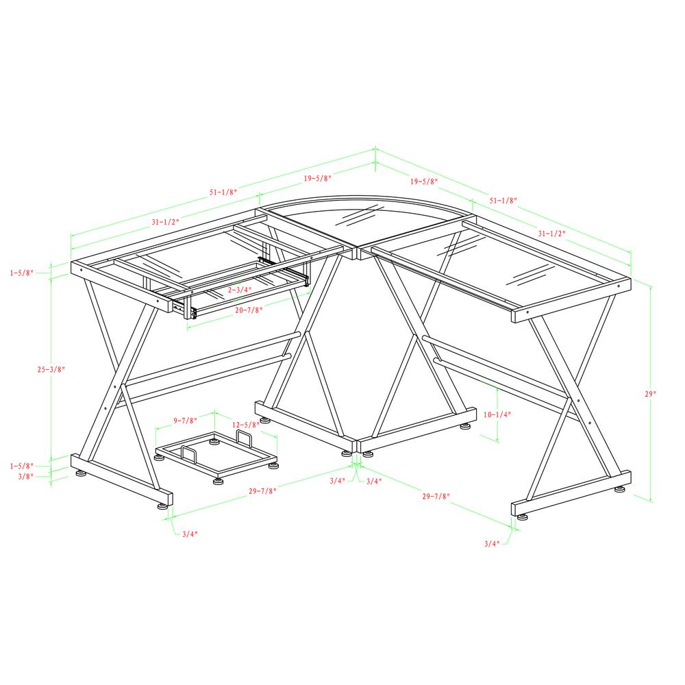 Home Office Black Desk