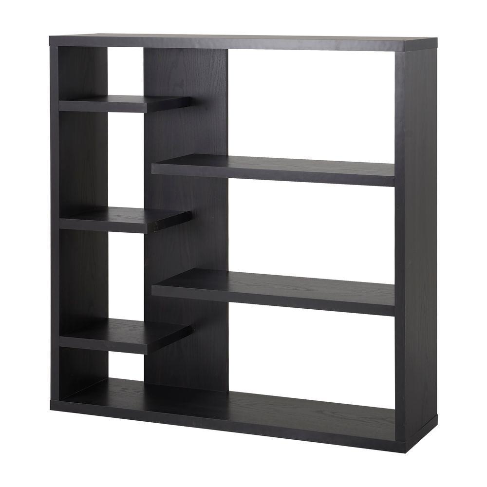 Concepts In Wood Midas Espresso Open Bookcase Mi3072 E The Home Depot