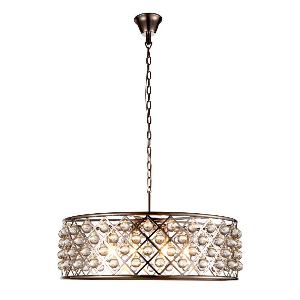 Elegant Lighting Madison 8 Light Polished Nickel Royal Cut Crystal Elegant Lighting Madison 8 Light Polished Nickel Royal Cut Crystal Clear Pendant
