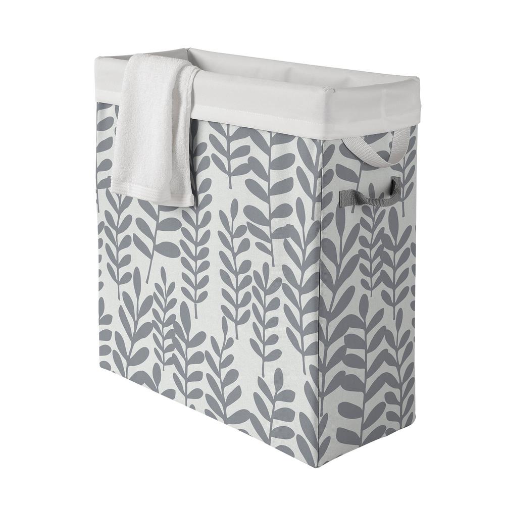 slim laundry hamper with lid