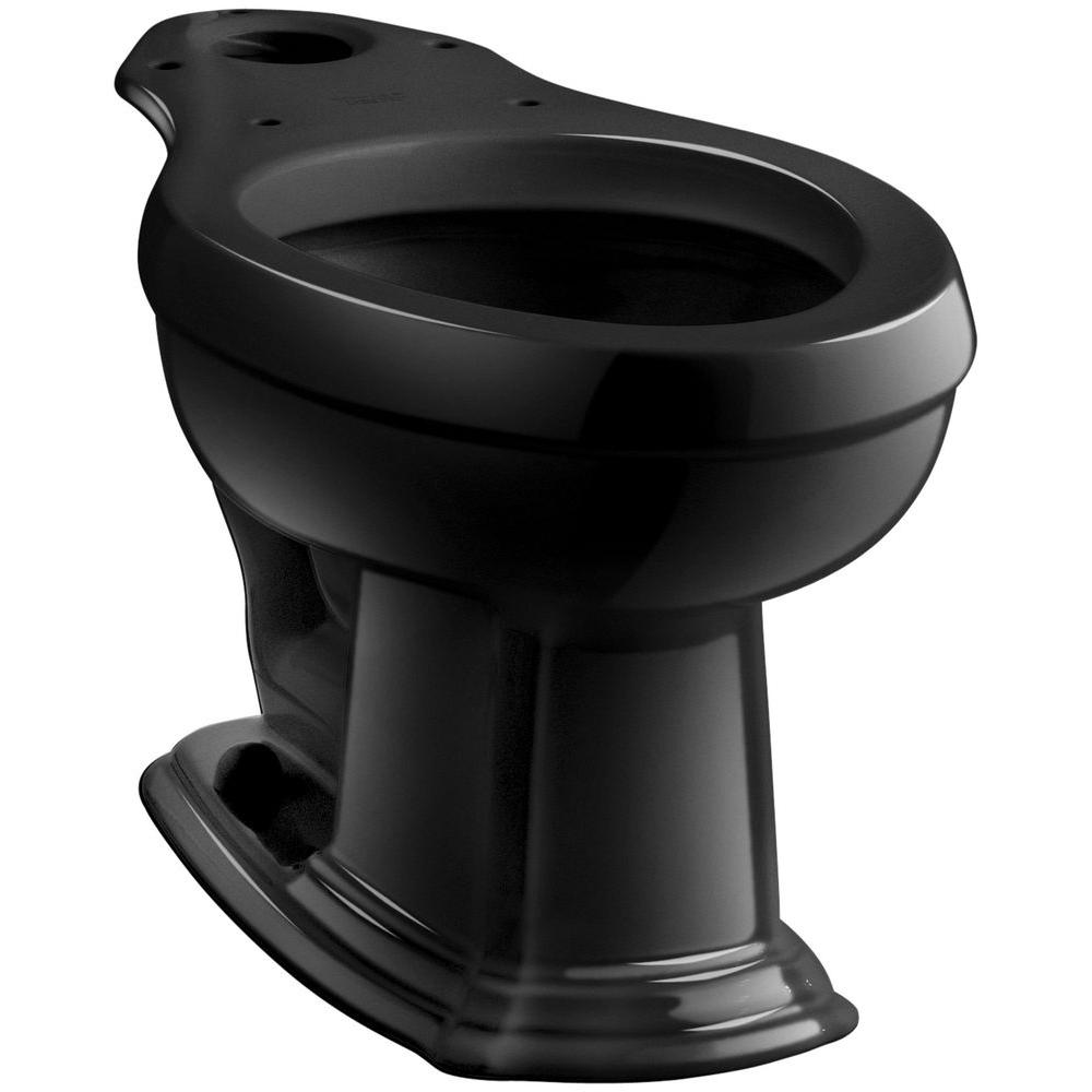 KOHLER Portrait Elongated Toilet Bowl Only in Black BlackK43177