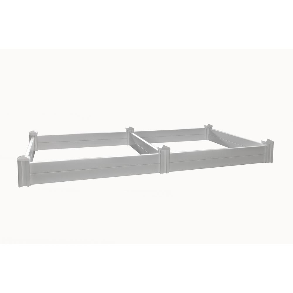 65 X65 X12 Versailles Garden Bed White From 189 99 Nextag New England Arbors Versailles Raised Garden Bed With Extension Kit White