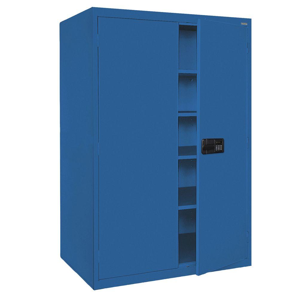 Sandusky Elite Series 78 in. H x 46 in. W x 24 in. D 5Shelf Steel Keyless Electronic Handle