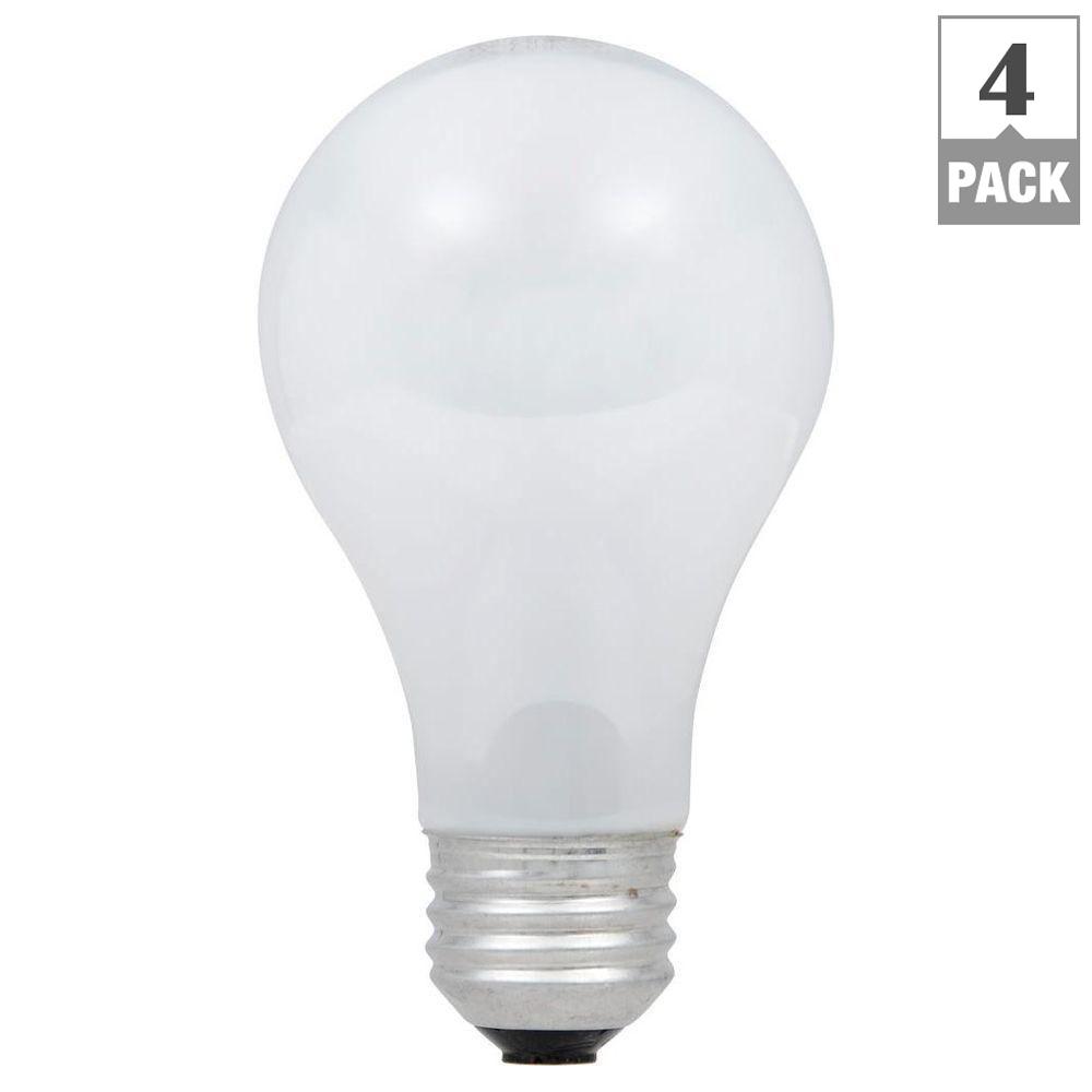 EcoSmart 40Watt Equivalent EcoIncandescent A19 Soft White Dimmable Light Bulb 4Pack52601 