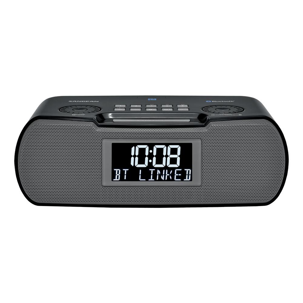 Sangean FM/AM/Bluetooth/Aux-in/USB Charging Digital Tuning Alarm Clock Radio by Sangean