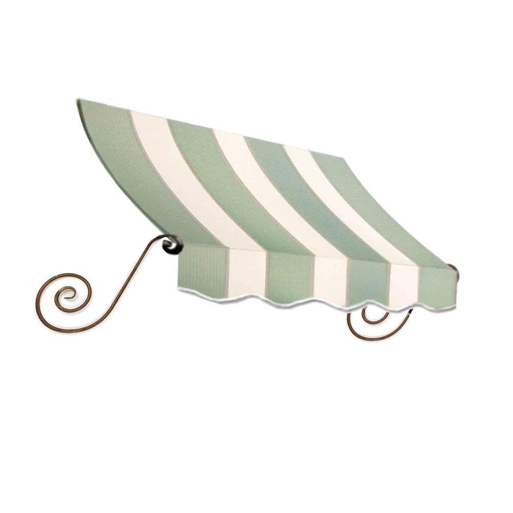 AWNTECH 8 ft. Charleston Window Awning (24 in. H x 12 in. D) in Sage