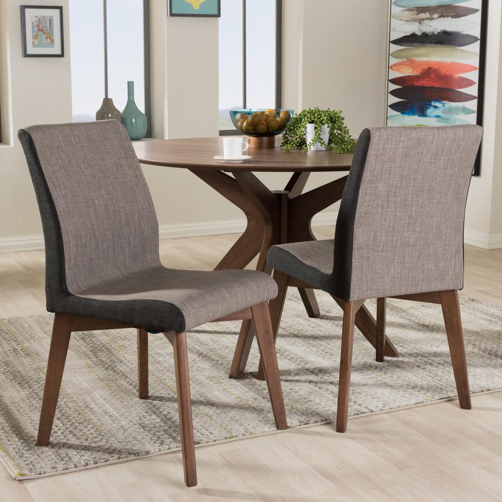 Baxton Studio Kimberly Gray Fabric Upholstered Dining Chairs Set Of Baxton Studio Kimberly Gray Fabric Upholstered Dining Chairs Set Of 2 2pc 7181 Hd The Home Depot