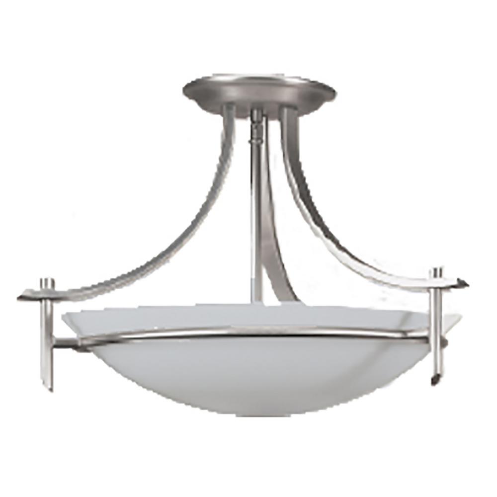 Cambridge 2 Light Brushed Pewter Semi Flushmount Sf89 13bpt The Cambridge 2 Light Brushed Pewter Semi Flushmount