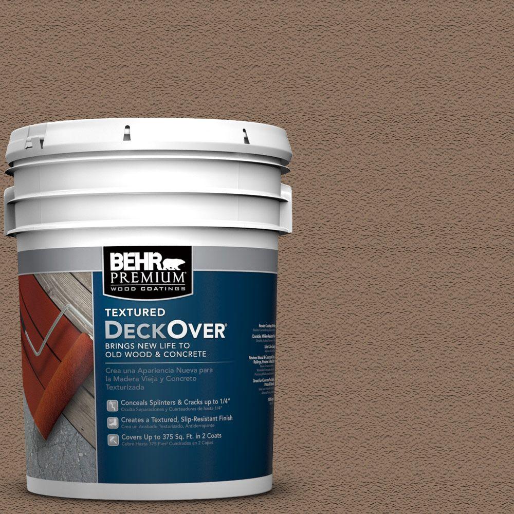 BEHR Premium Textured DeckOver 5 Gal SC 147 Castle Gray Textured