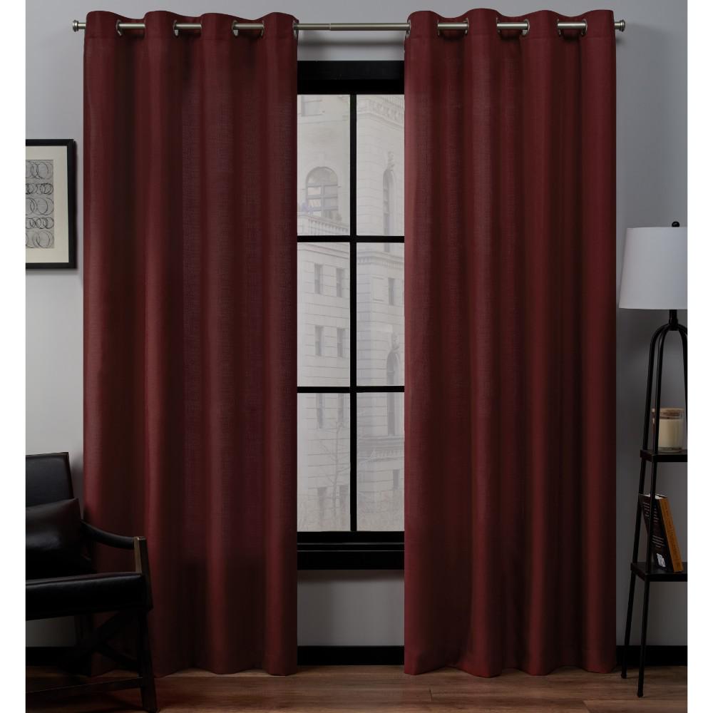 Red 108 In Curtains Drapes Window Treatments The Home Depot