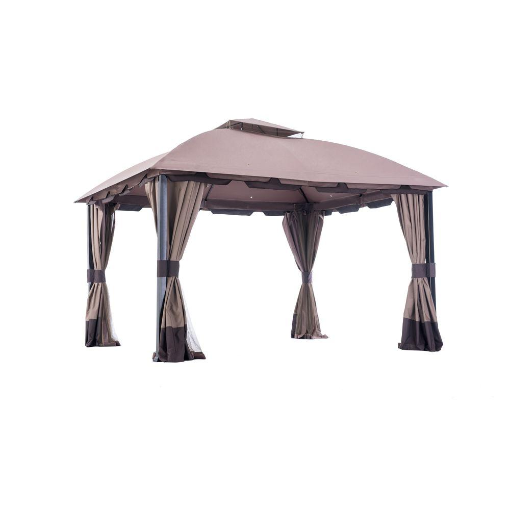 Sunjoy Carrington 12 ft. x 10 ft. Domed Top GazeboLGZ659PST The