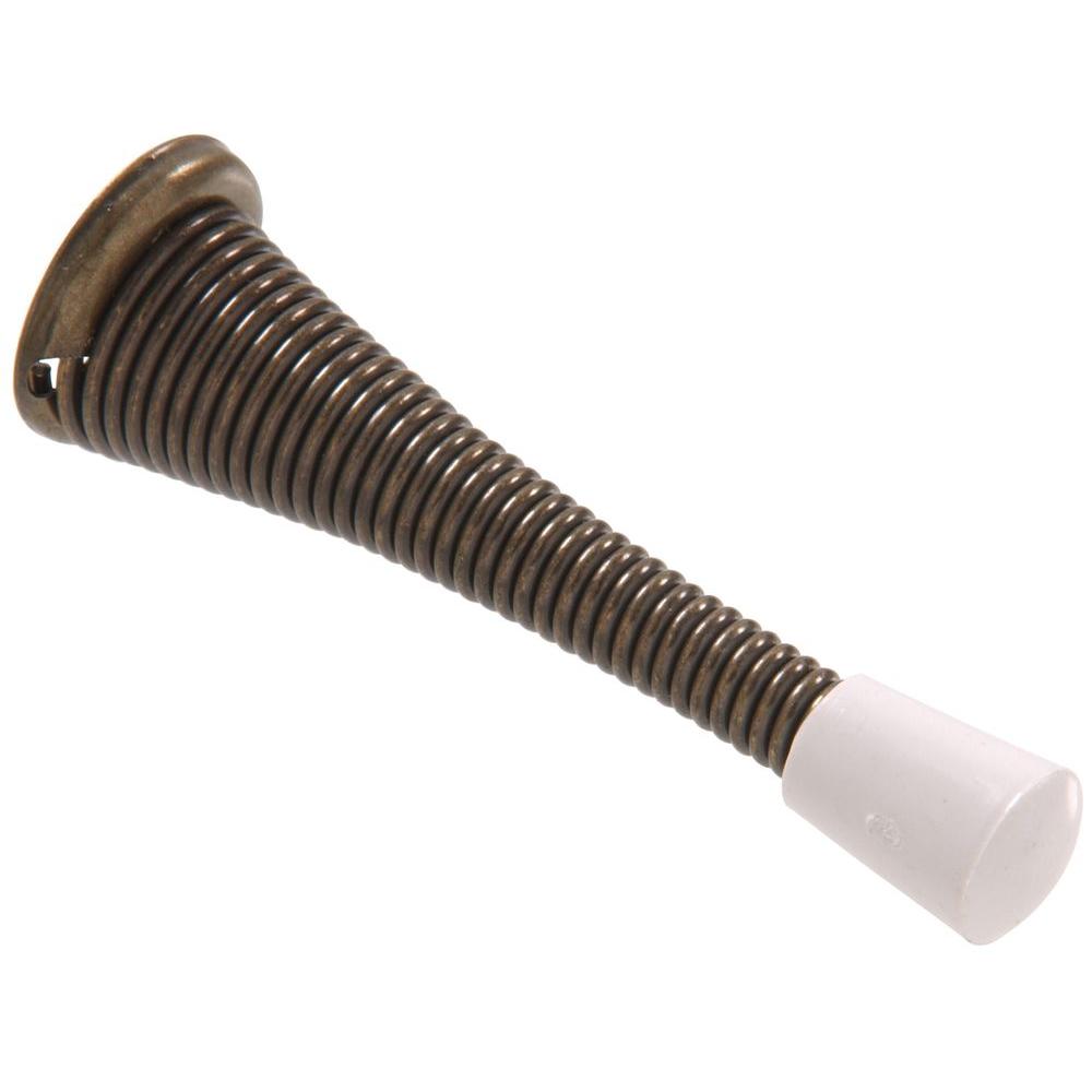 Hardware Essentials 3 In Antique Brass Broad Base Spring Door