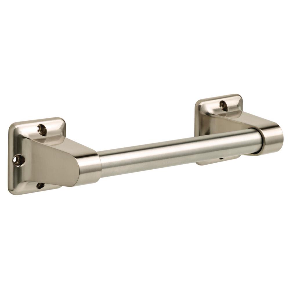 Delta Portwood Bath Accessory Set in SpotShield Brushed Nickel with Towel Bar, Toilet Paper