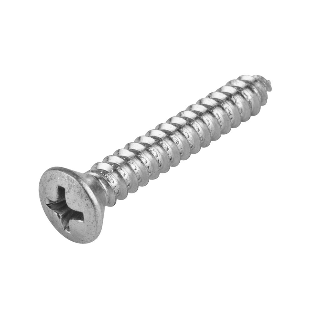 Everbilt 14 X 1 12 In Phillips Oval Head Zinc Plated Sheet Metal Screw 4 Pack 806121 The 0313