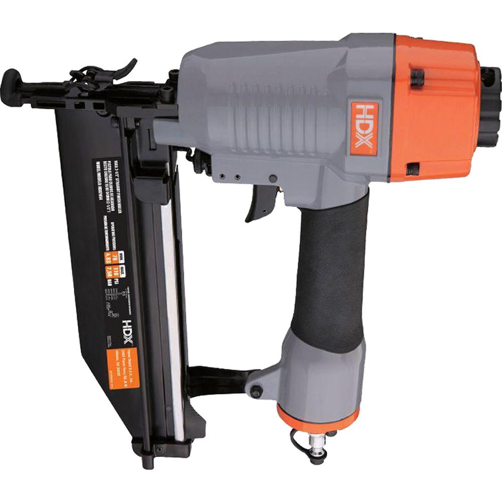 Hdx Pneumatic 16 Gauge Straight Finishing Nailer Hdxfn64 The