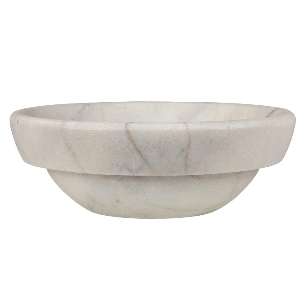 Eden Bath Echo Bowl Shaped Vessel Sink In White Marble Eb S022gw H Eden Bath Echo Bowl Shaped Vessel Sink In White Marble