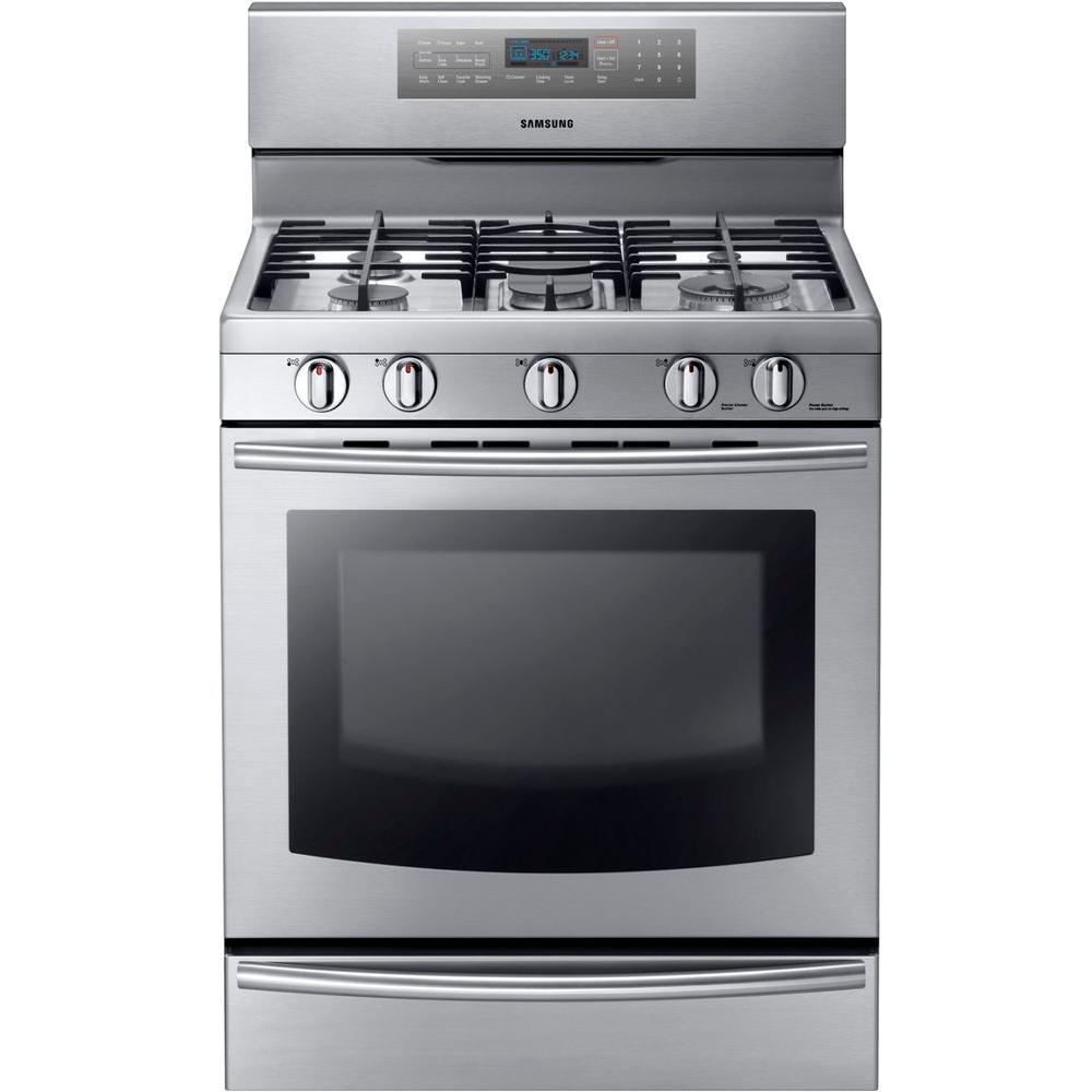 Samsung 30 in. 5.8 cu. ft. Gas Range with SelfCleaning Convection Oven