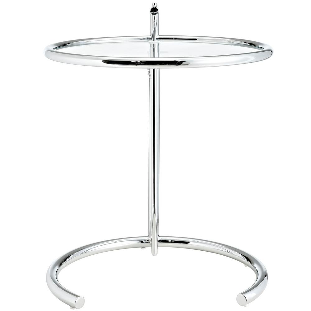 Modway Eileen Gray Side Table In Silver Eei 125 Slv The Home Depot Modway Eileen Gray Side Table In Silver