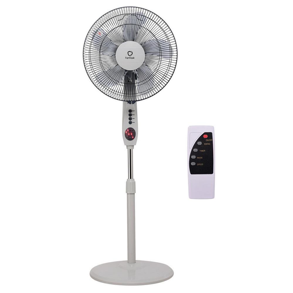 Costway 53 in. Pedestal Fan Stand 5 Blades 3Speed 3 Mode Height