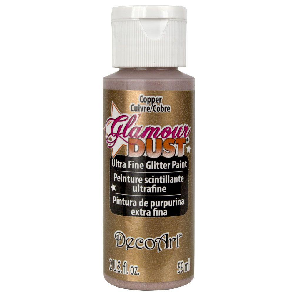 DecoArt Glamour Dust 2 oz. Copper Glitter PaintDGD2030 The Home Depot