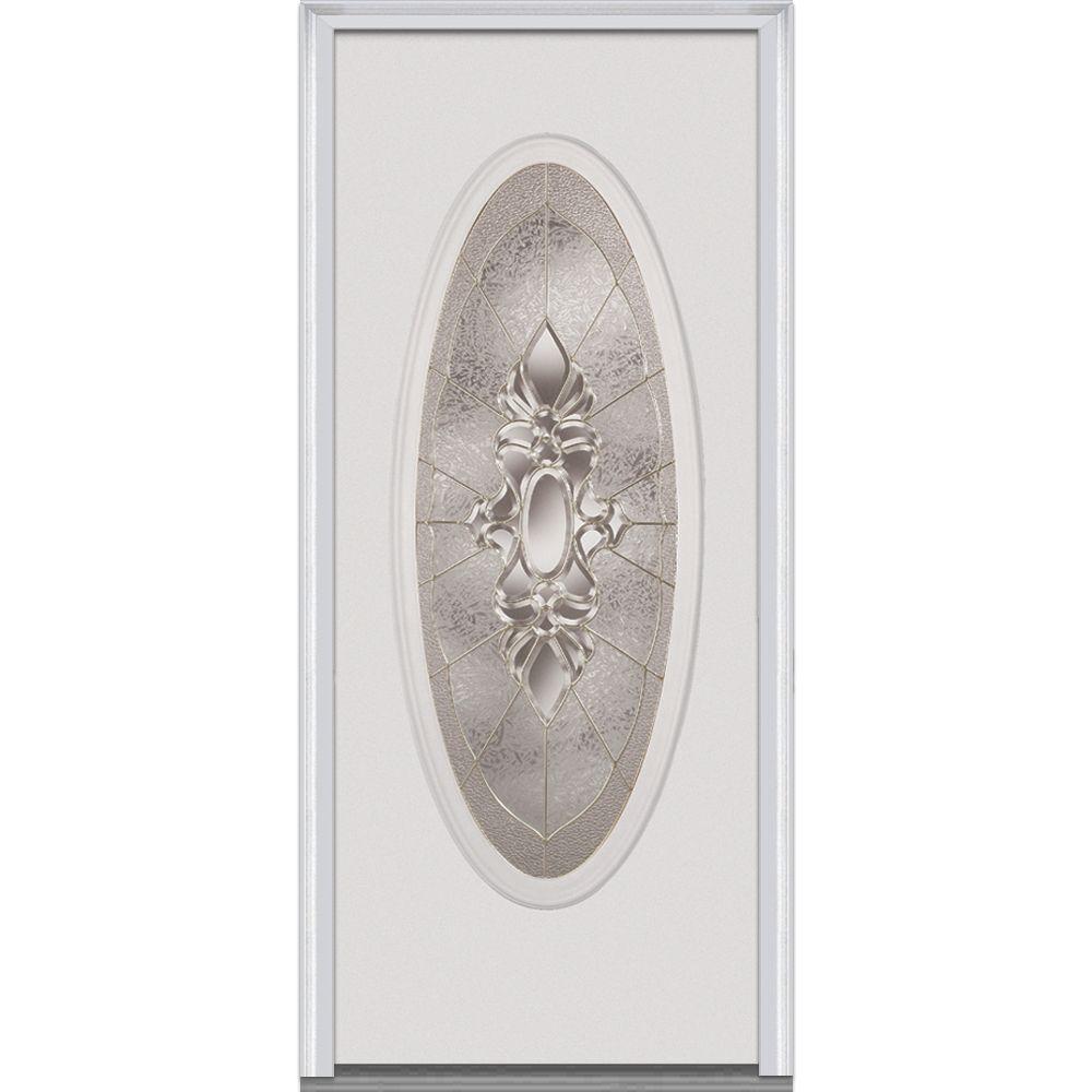 Mmi Door 36 In X 80 In Heirloom Master Left Hand Large Oval