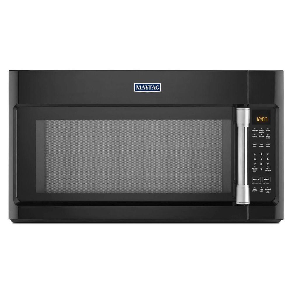Maytag 2.0 cu. ft. Over the Range Microwave in Black with Stainless