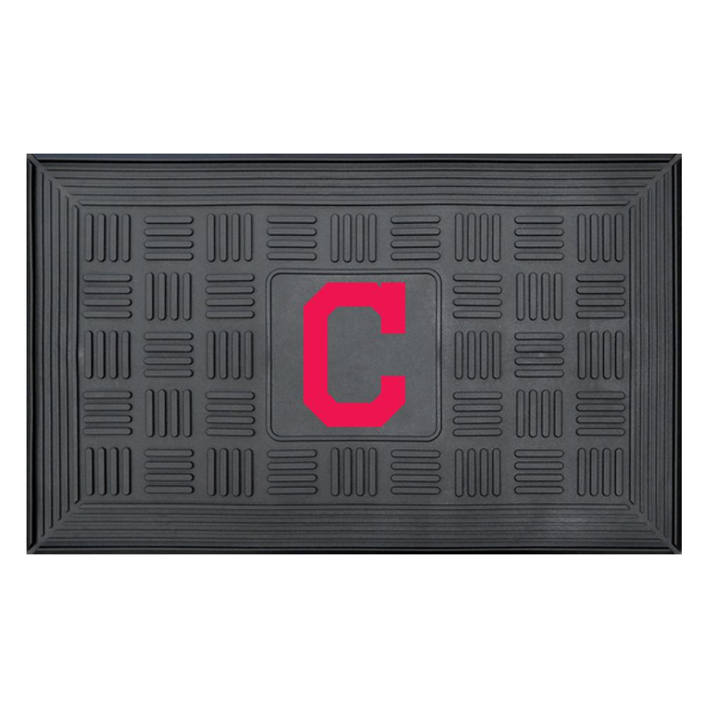 Fanmats Mlb Cleveland Indians Black 19 In X 30 In Vinyl Indoor