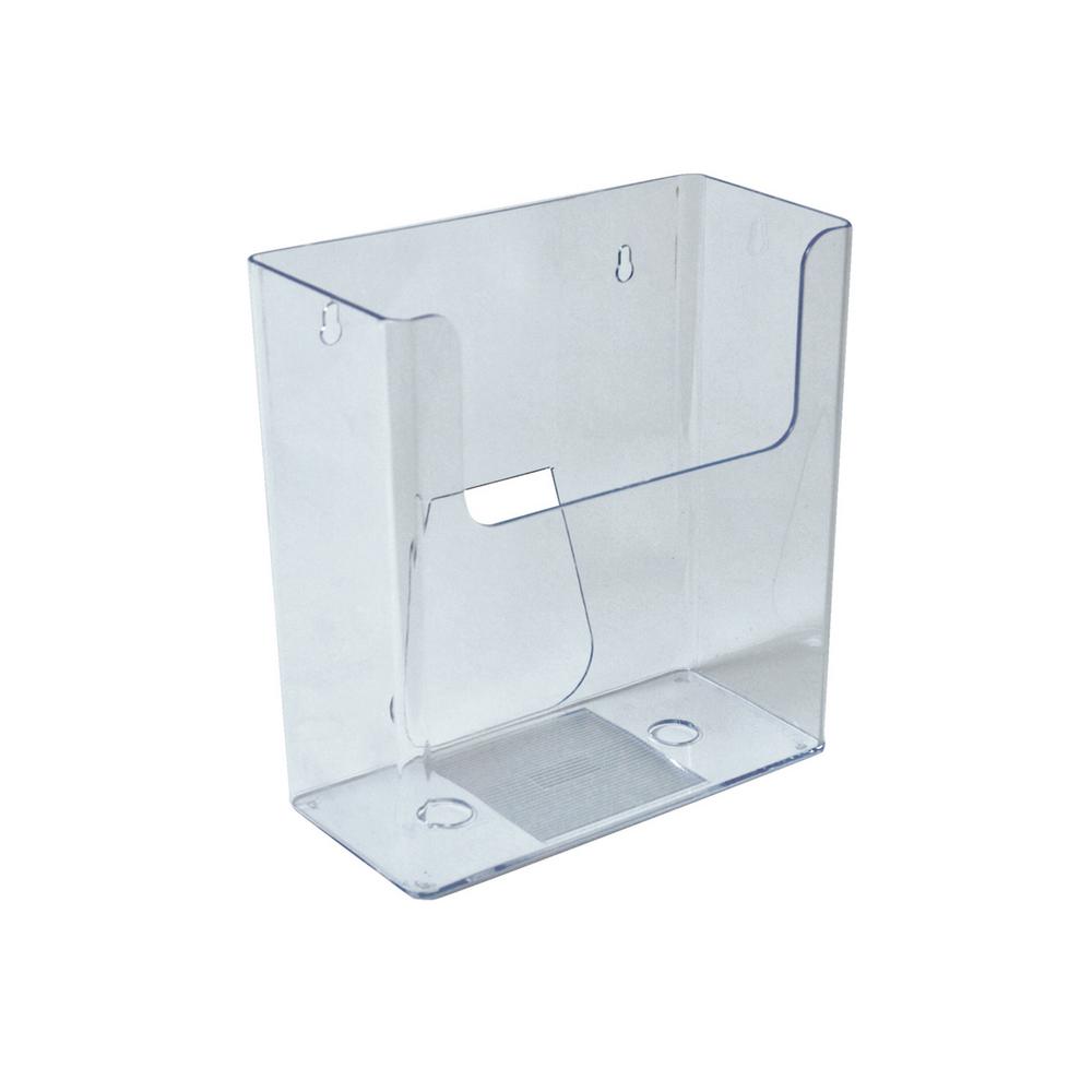 Azar Displays 6 Pocket Wall Mount Letter Brochure Holder 2 Pack