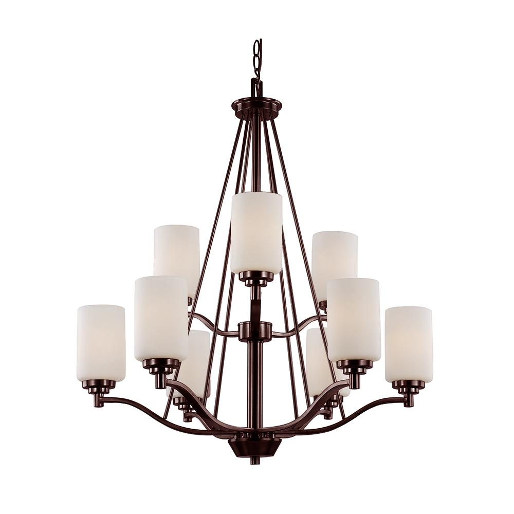 Bel Air Lighting 9 Light Oil Rubbed Bronze Tiered Chandelier With Oil Rubbed Bronze Tiered Chandelier