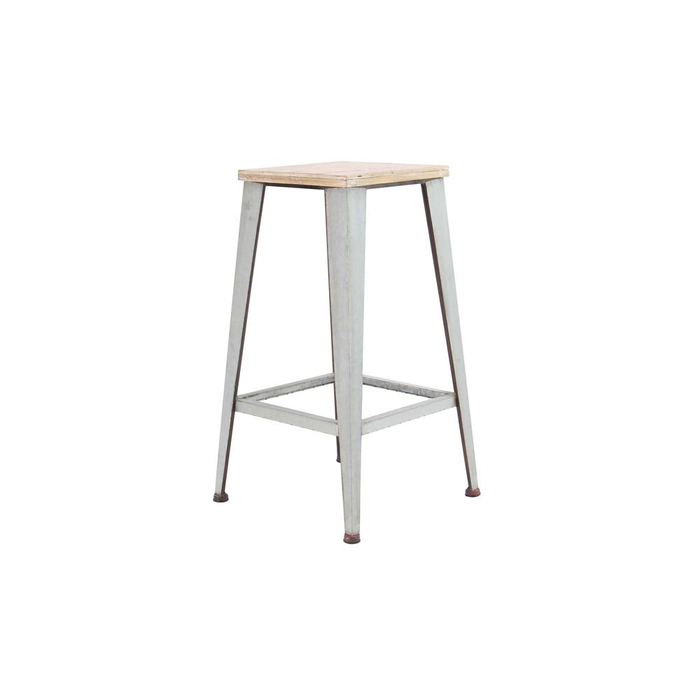 29 In Light Brown Square Wood And Iron Stool 45830 The 29 In Light Brown Square Wood And Iron Stool 45830 The
