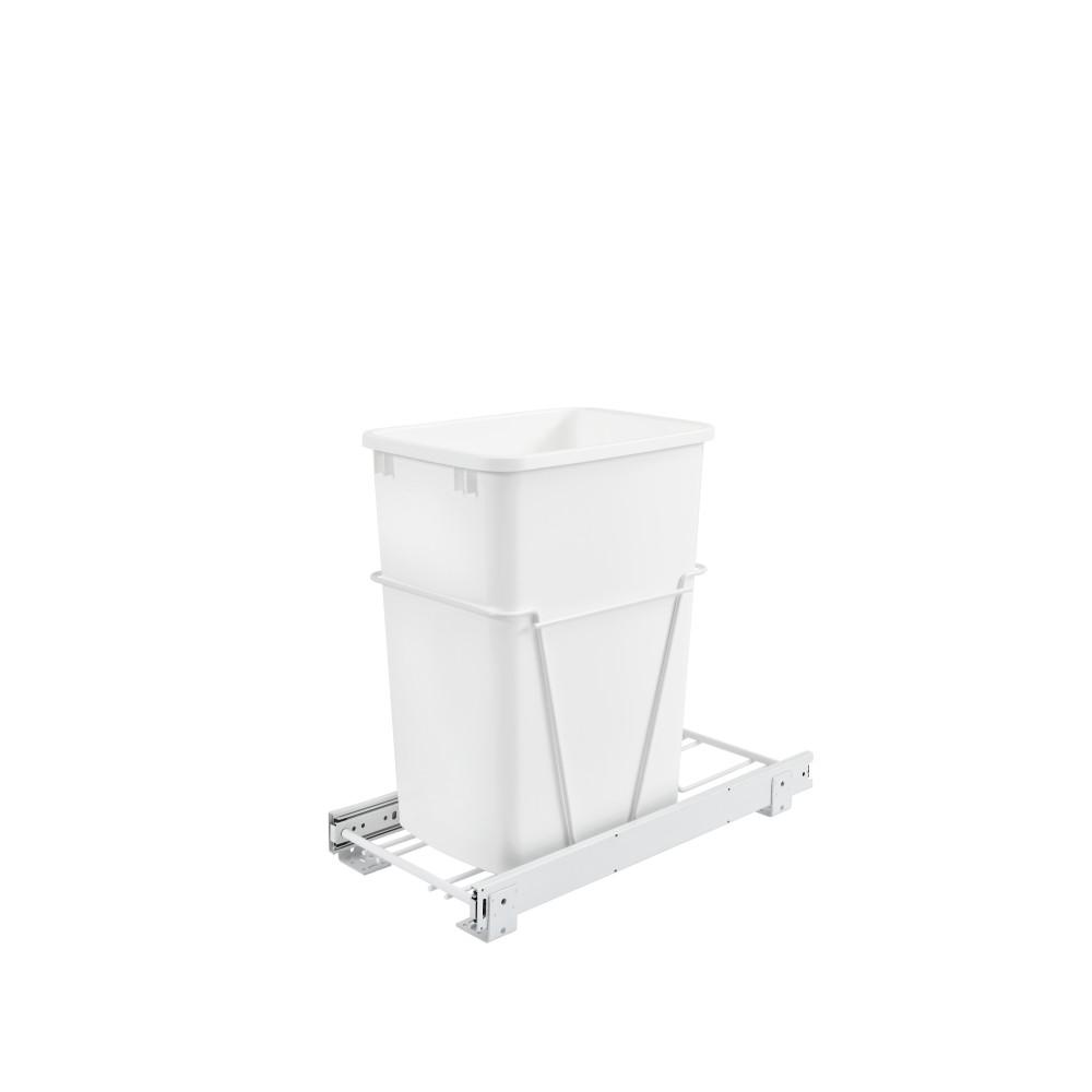 Rev A Shelf In H X In W X In D Qt Single Pull Out Storage Bin With