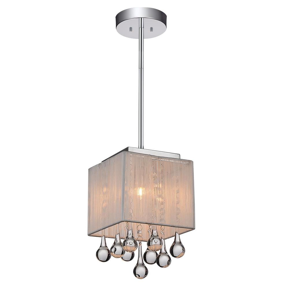 Cwi Lighting Water Drop 1 Light Chrome Pendant - Drop Pendant Light Pictures Cwi Lighting Water Drop 1 Light Chrome Pendant - Drop Pendant Light Pictures