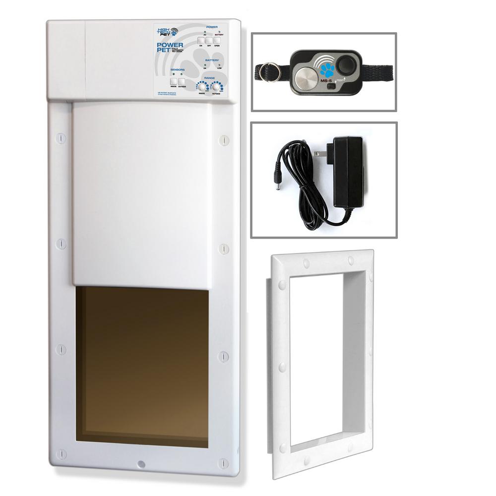 automatic dog door with collar