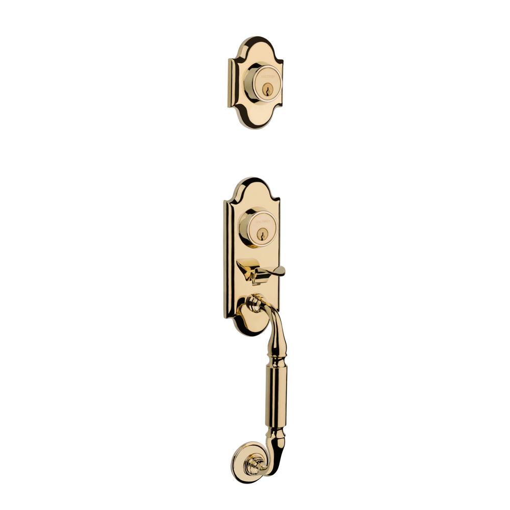 Baldwin Ashton 2Point Lock Single Cylinder Polished Brass RightHanded