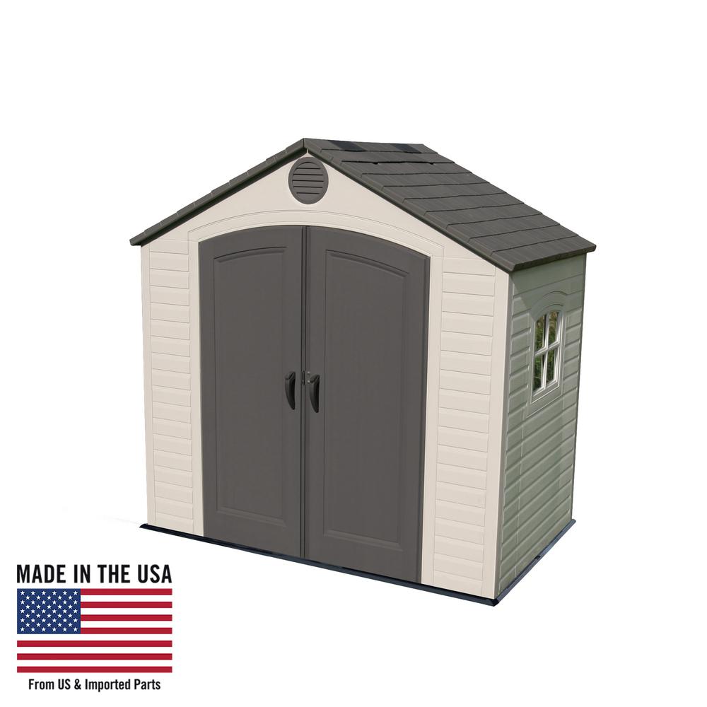 Lifetime 8 ft. x 5 ft. Outdoor Storage Shed-6406 - The 