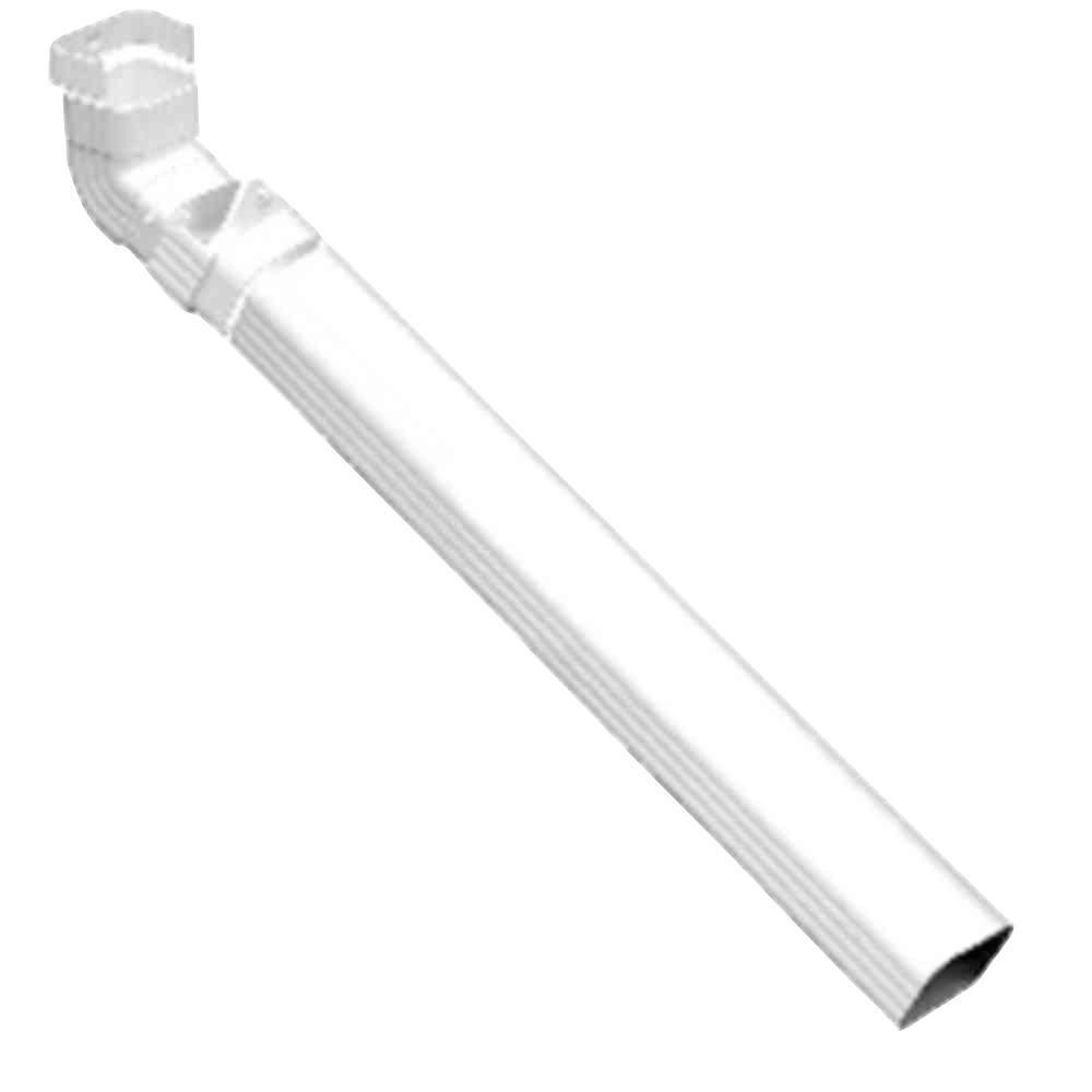 Amerimax Home Products 2 in. x 3 in. White Vinyl Downspout A-B Elbow ...