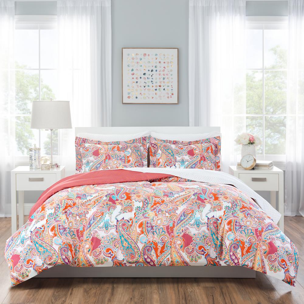 Nicole Miller Kids 5 Piece Twin Multi Paisley Nicole Miller Kids 5 Piece Twin Multi Paisley Comforter Set T Psly 999 The Home Depot