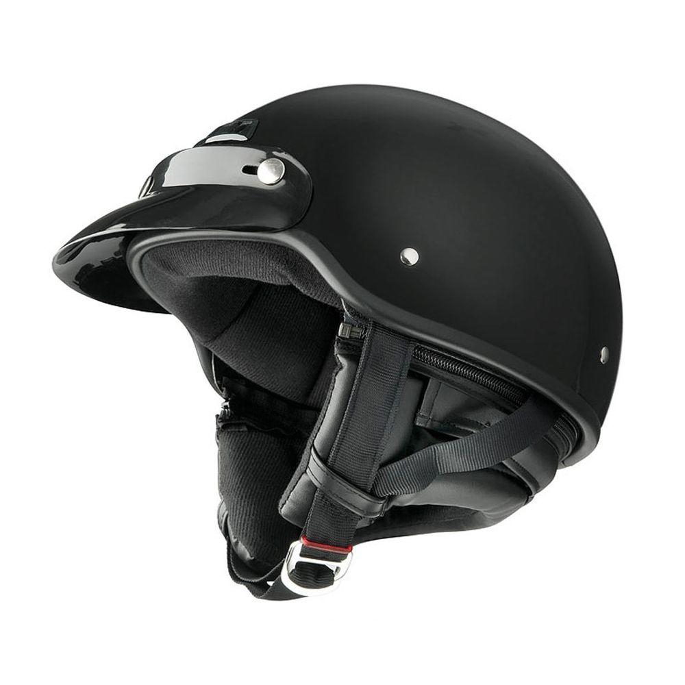 UPC 802024618137 product image for Raider Small Adult Deluxe Gloss Black Half Helmet | upcitemdb.com