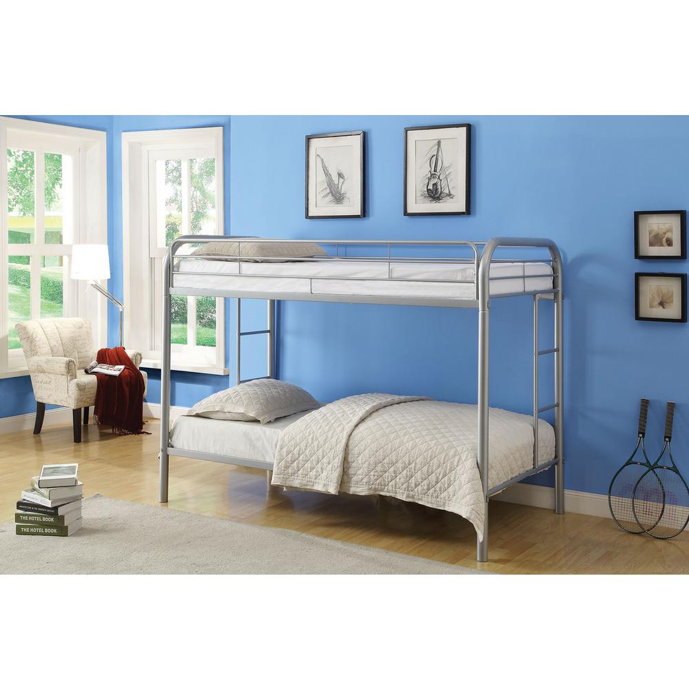 Acme Furniture Thomas Twin Over Metal Kids Bunk Bed 02188si Acme Furniture Thomas Twin Over Metal Kids Bunk Bed 02188si The Home Depot