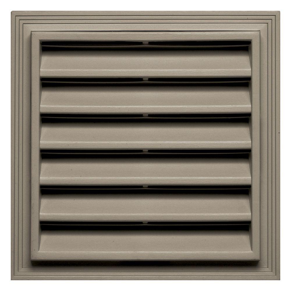 Builders Edge 12 in. x 12 in. Square Gable Vent in Clay 