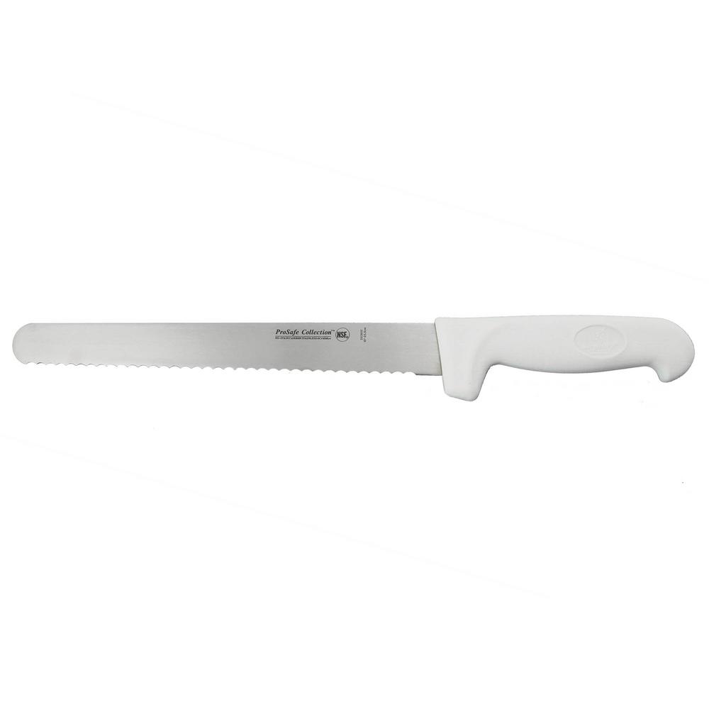 BergHOFF Stainless Steel Ergonomic Scalloped Slicer, White
