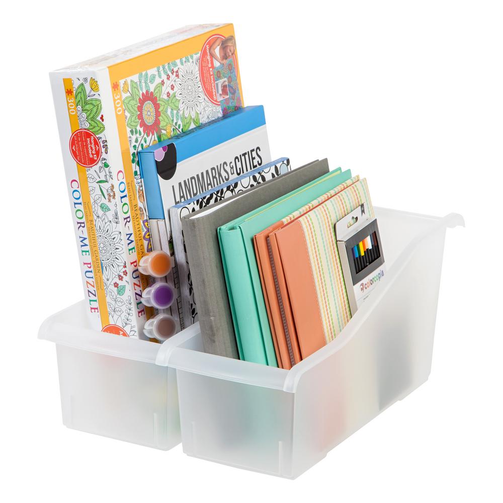 IRIS Connecting Book Bin in Clear (8Pack)586133 The